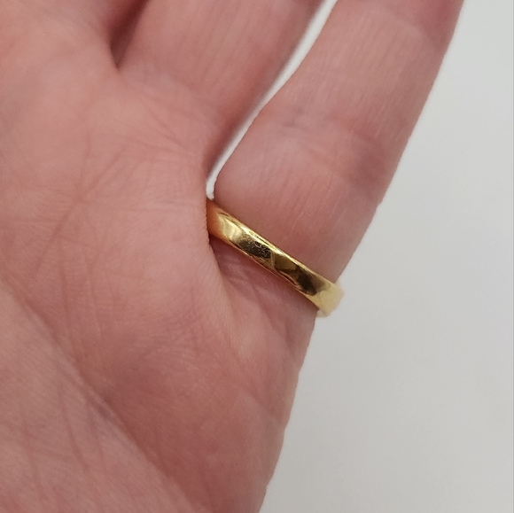 Vintage 18k Gold Electroplated Pearl & Diamond Ring Size 6 - Picture 4 of 13